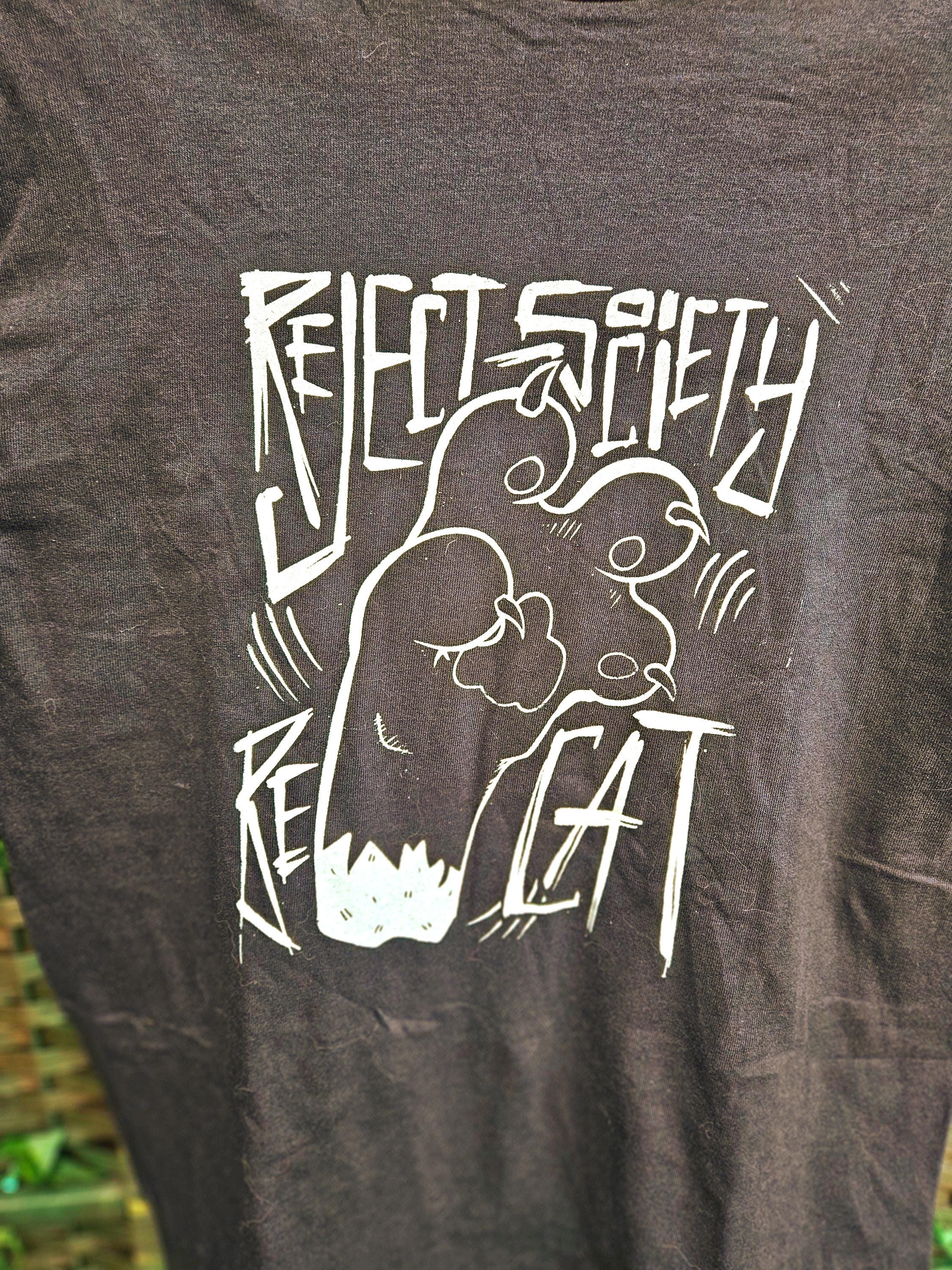 Punk Kat T-Shirt Reject Society Be Cat