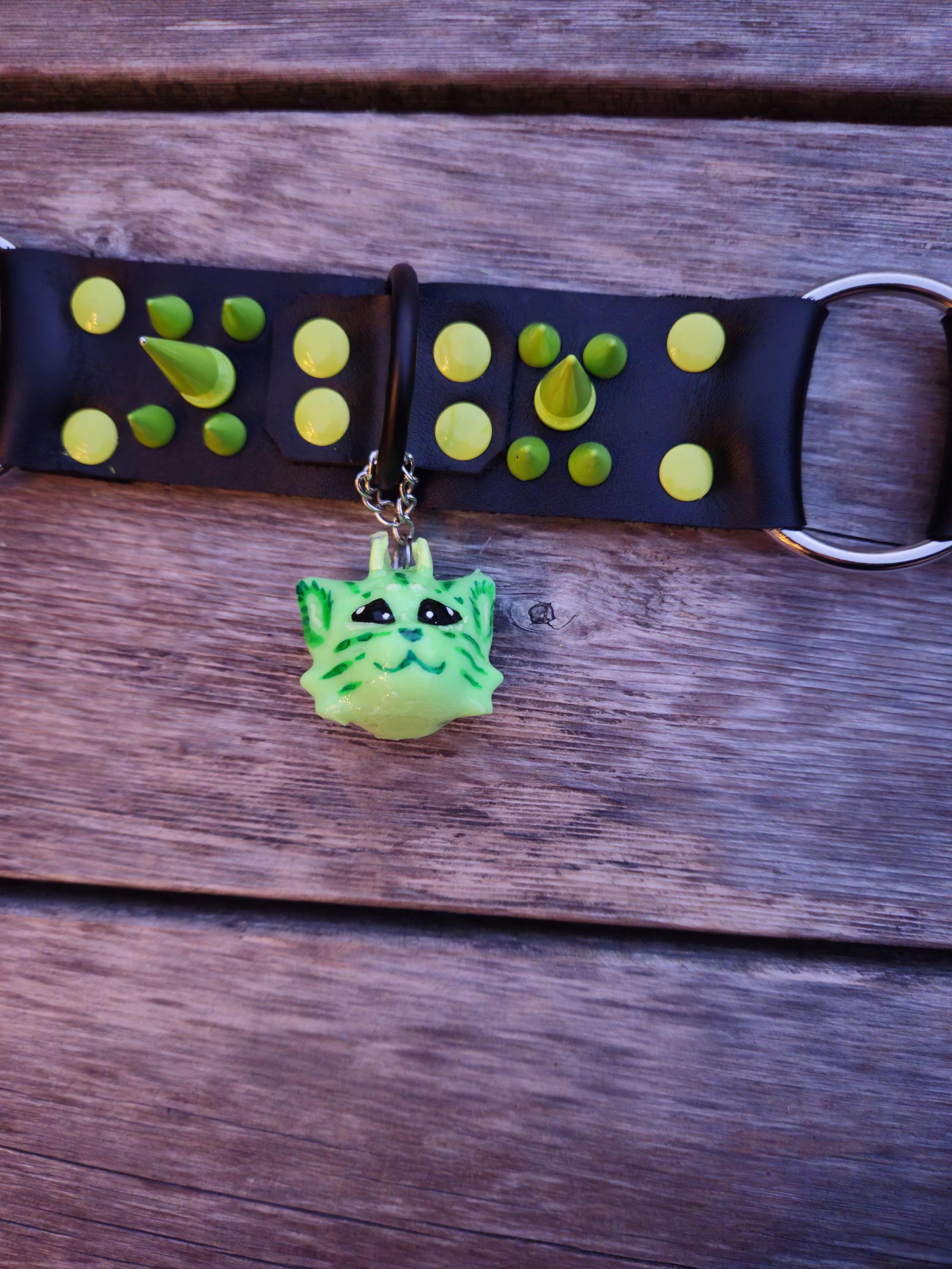 Alien Cat Genuine Leather Choker