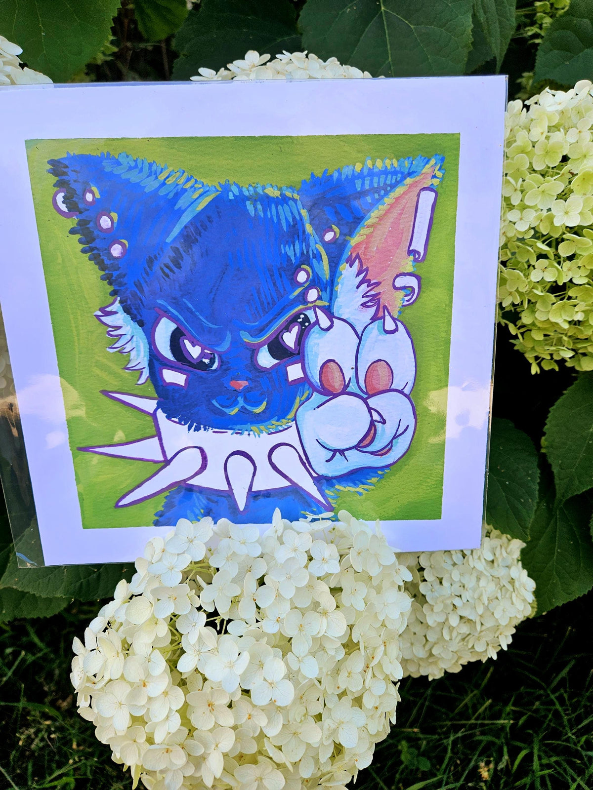Punk Kat Pride Kat Color your own Flag Print