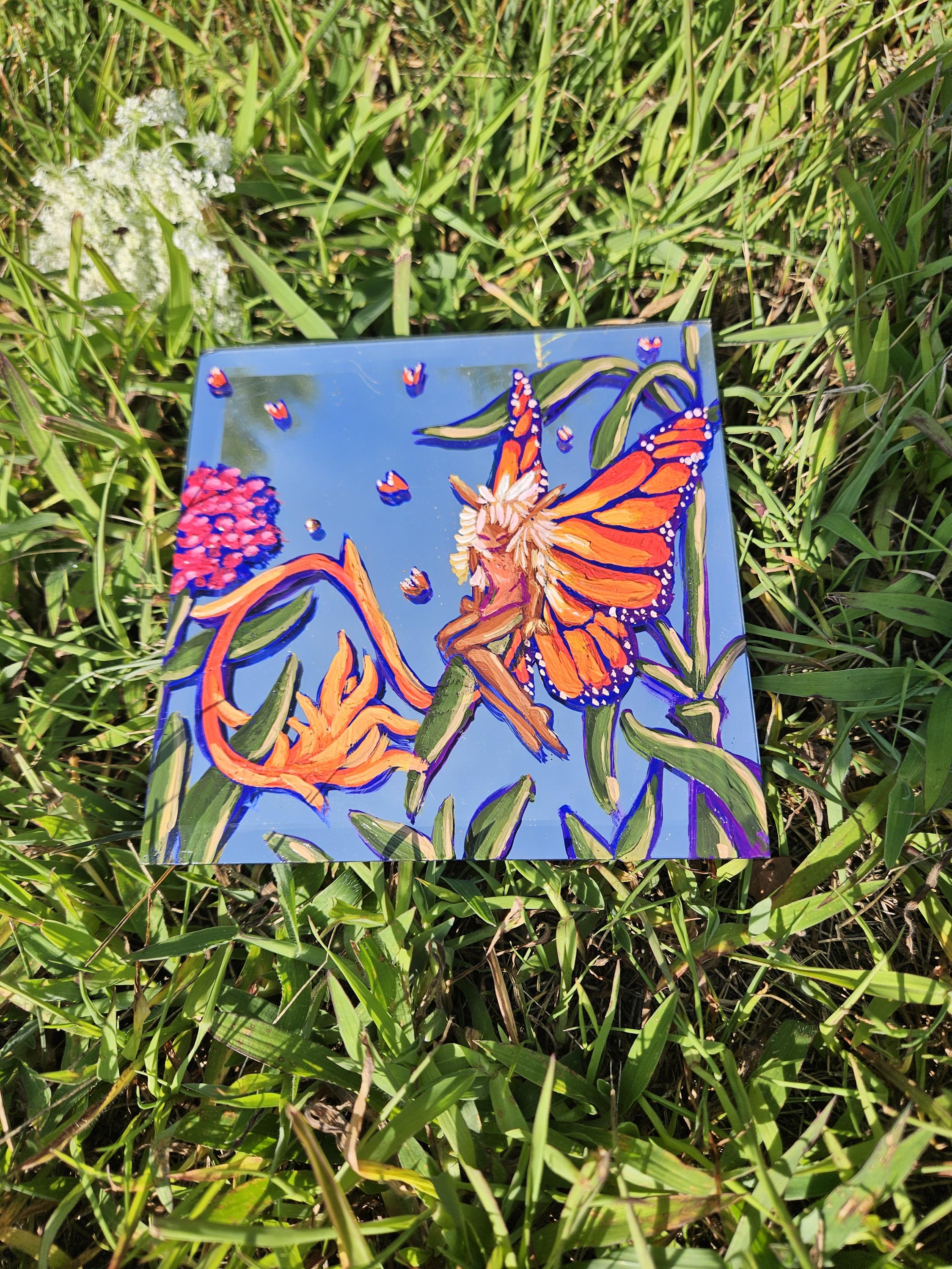 Mirror Paintings: Butterfly Pixies