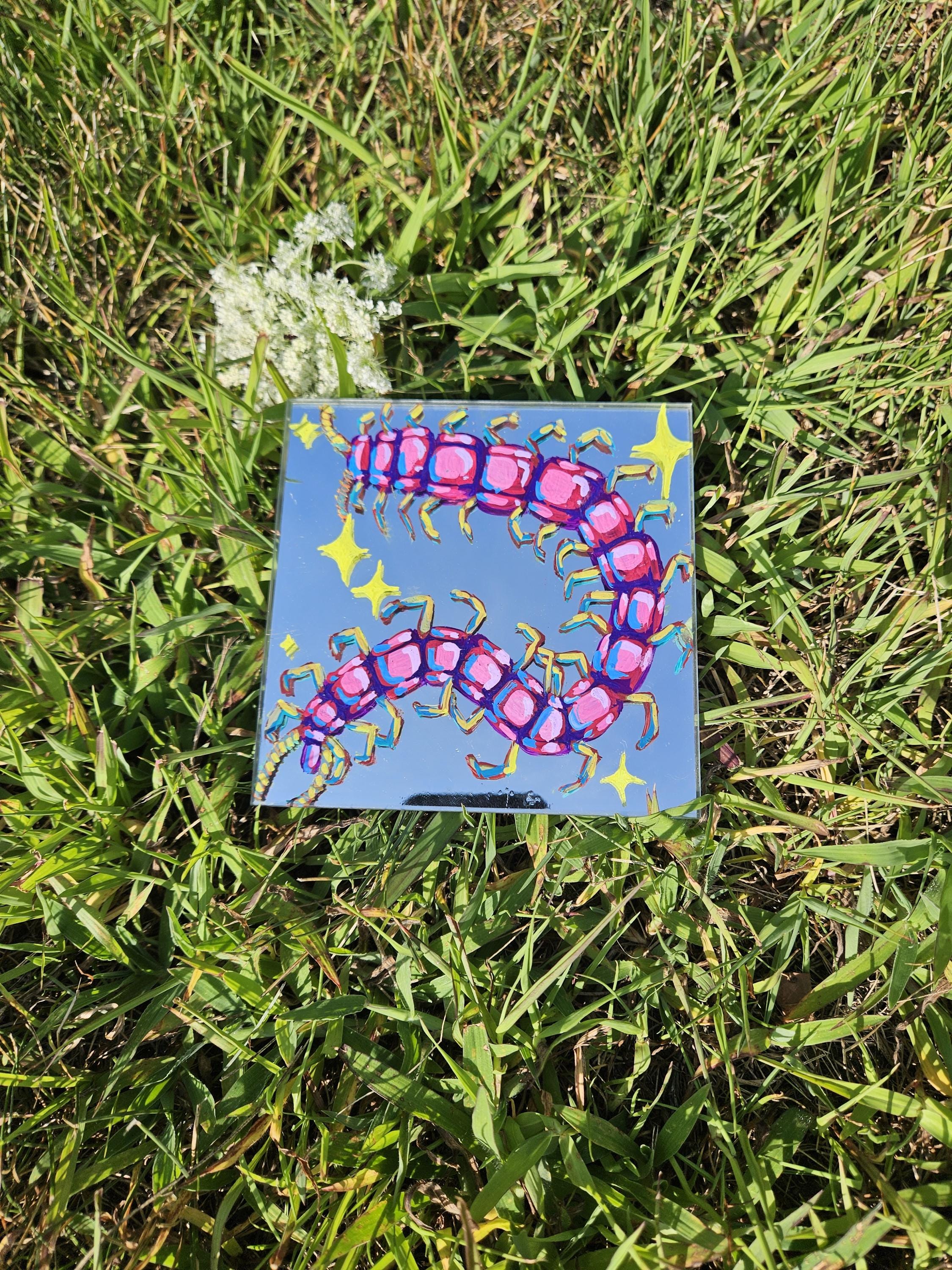 Mirror Painting: Centipede