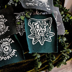 Recycled Pants Screen Printed Patches