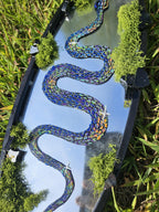 Mirror Painting: Inridecent Snake