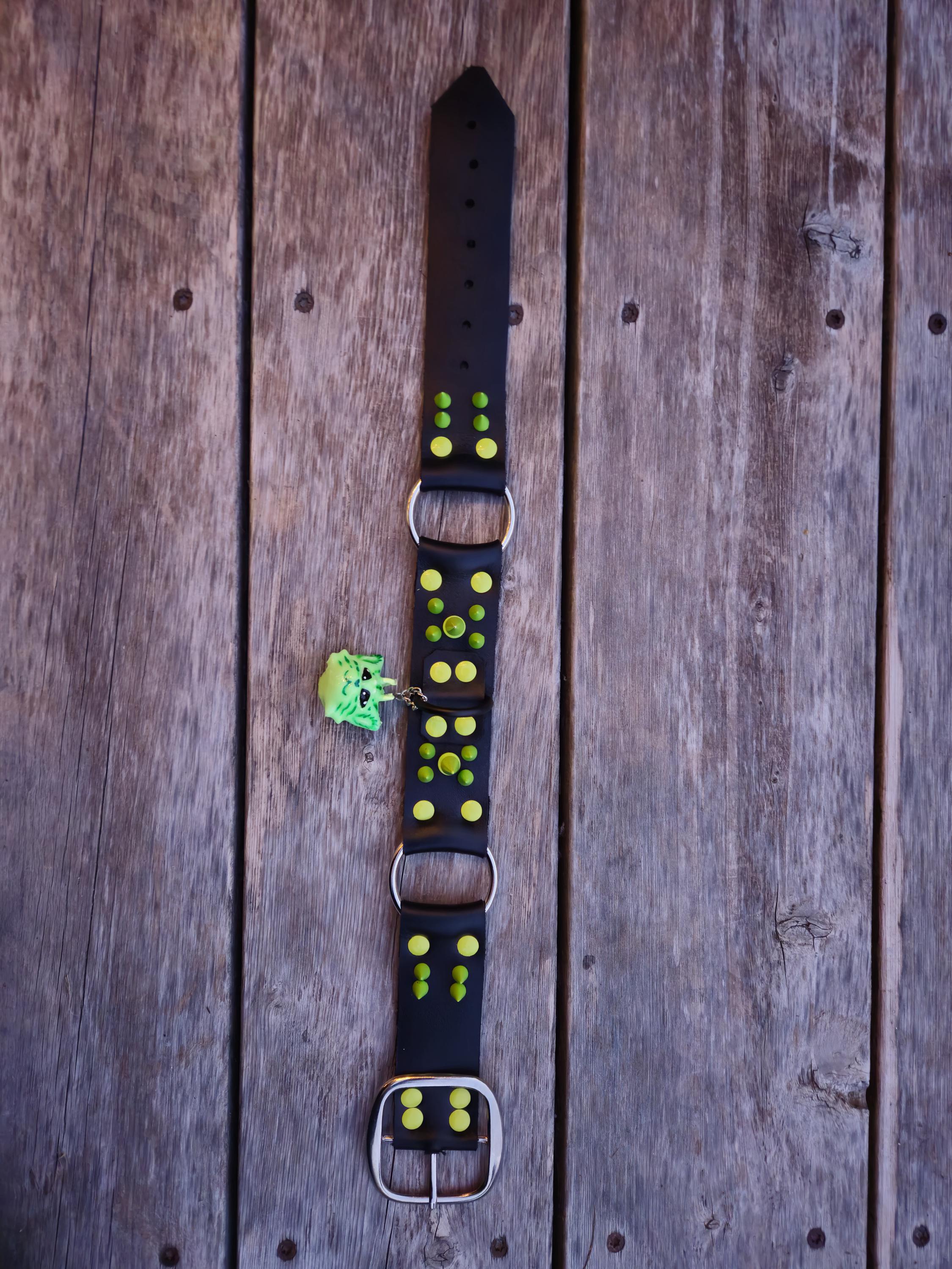 Alien Cat Genuine Leather Choker