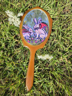 Mirror Painting: Vampire Bunnies