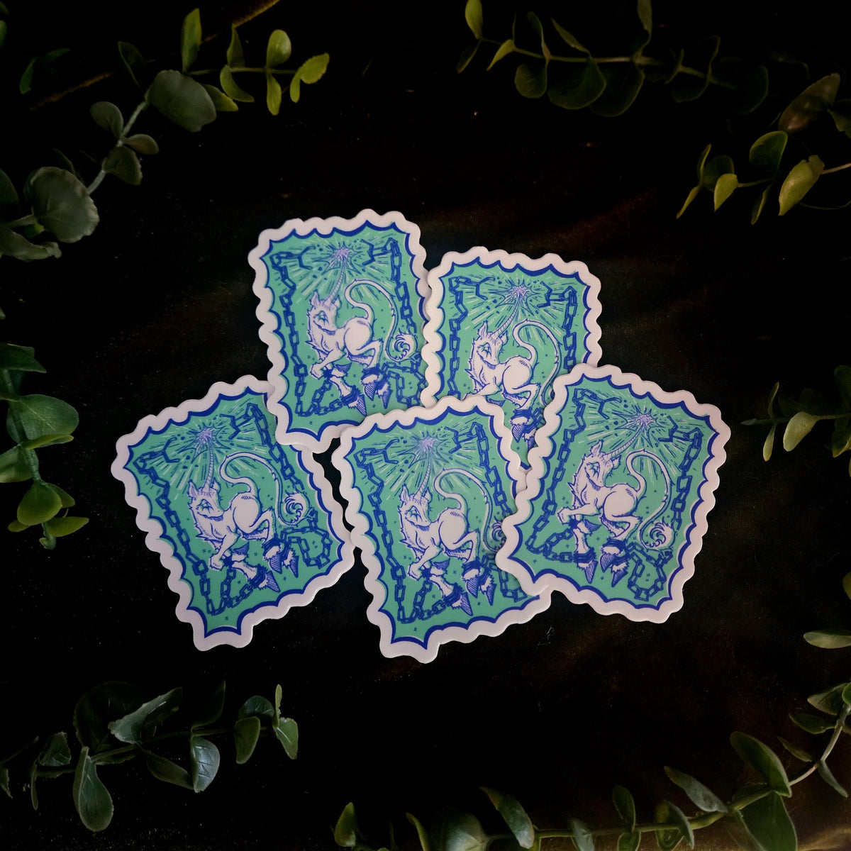 Chained Unicorn Sticker