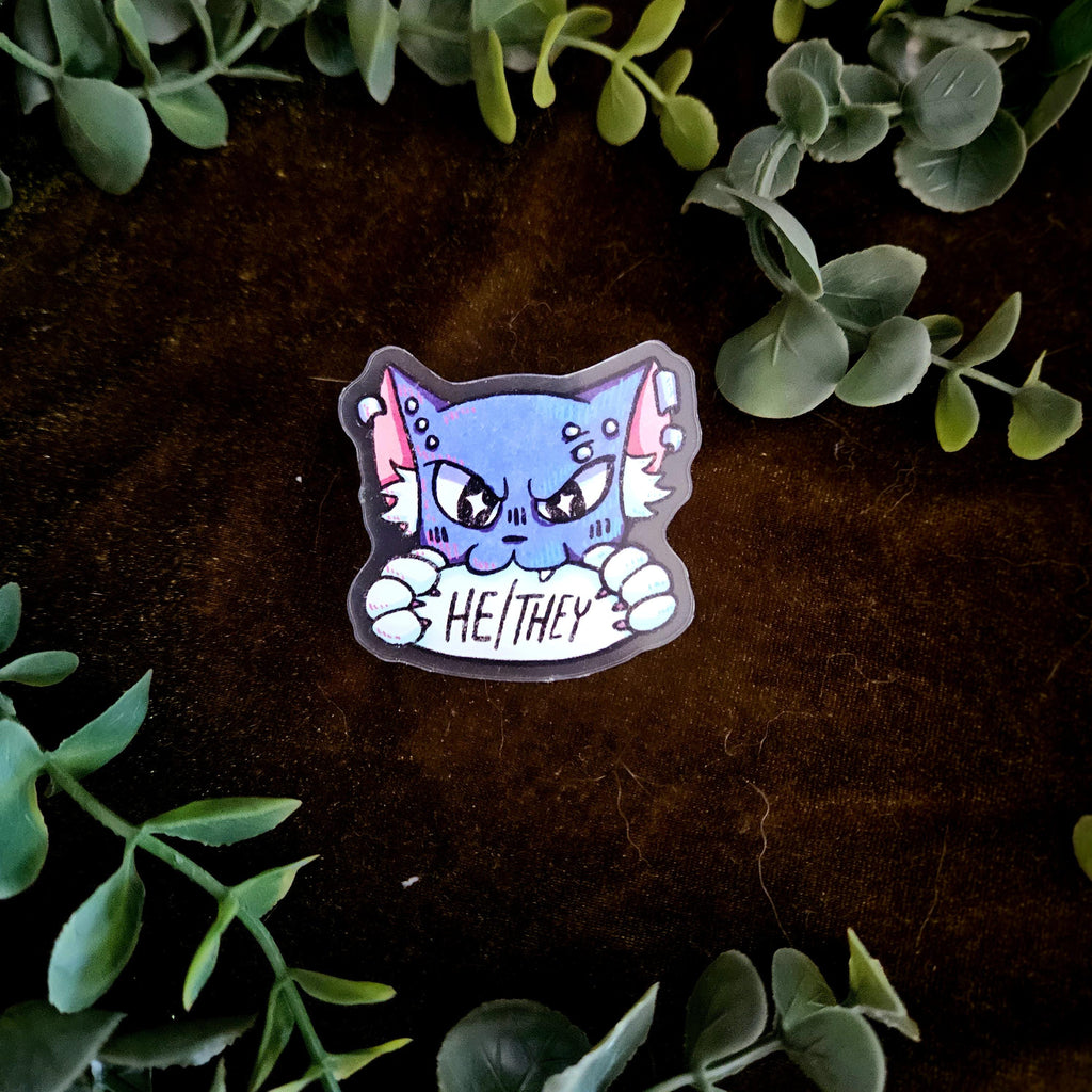 PUNK KAT Pronoun Pins