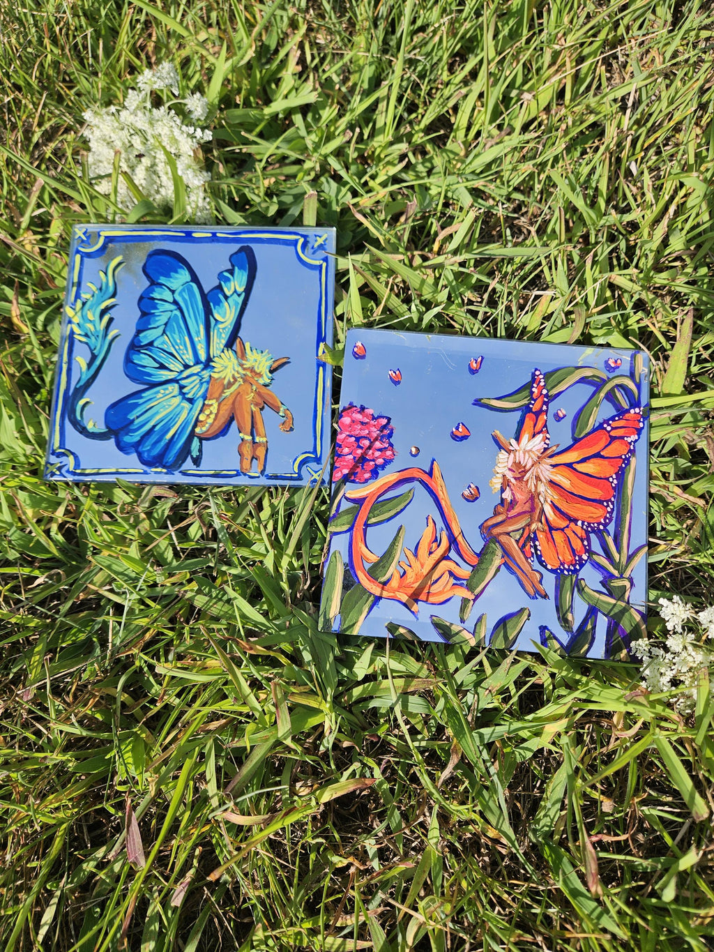 Mirror Paintings: Butterfly Pixies
