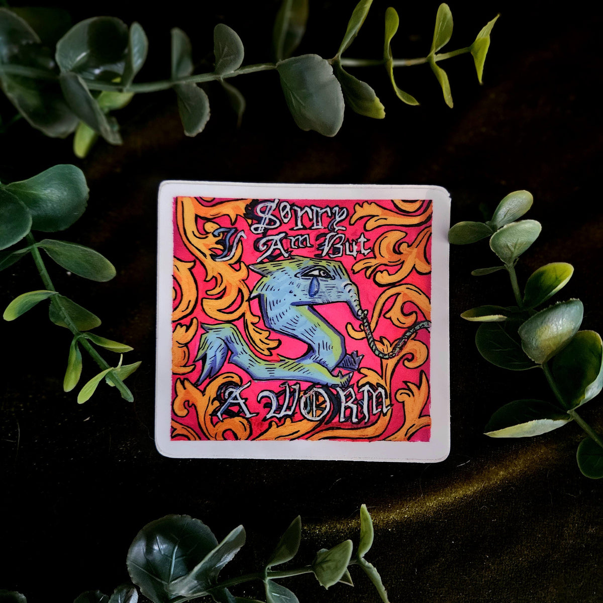 Panic Worm Stickers