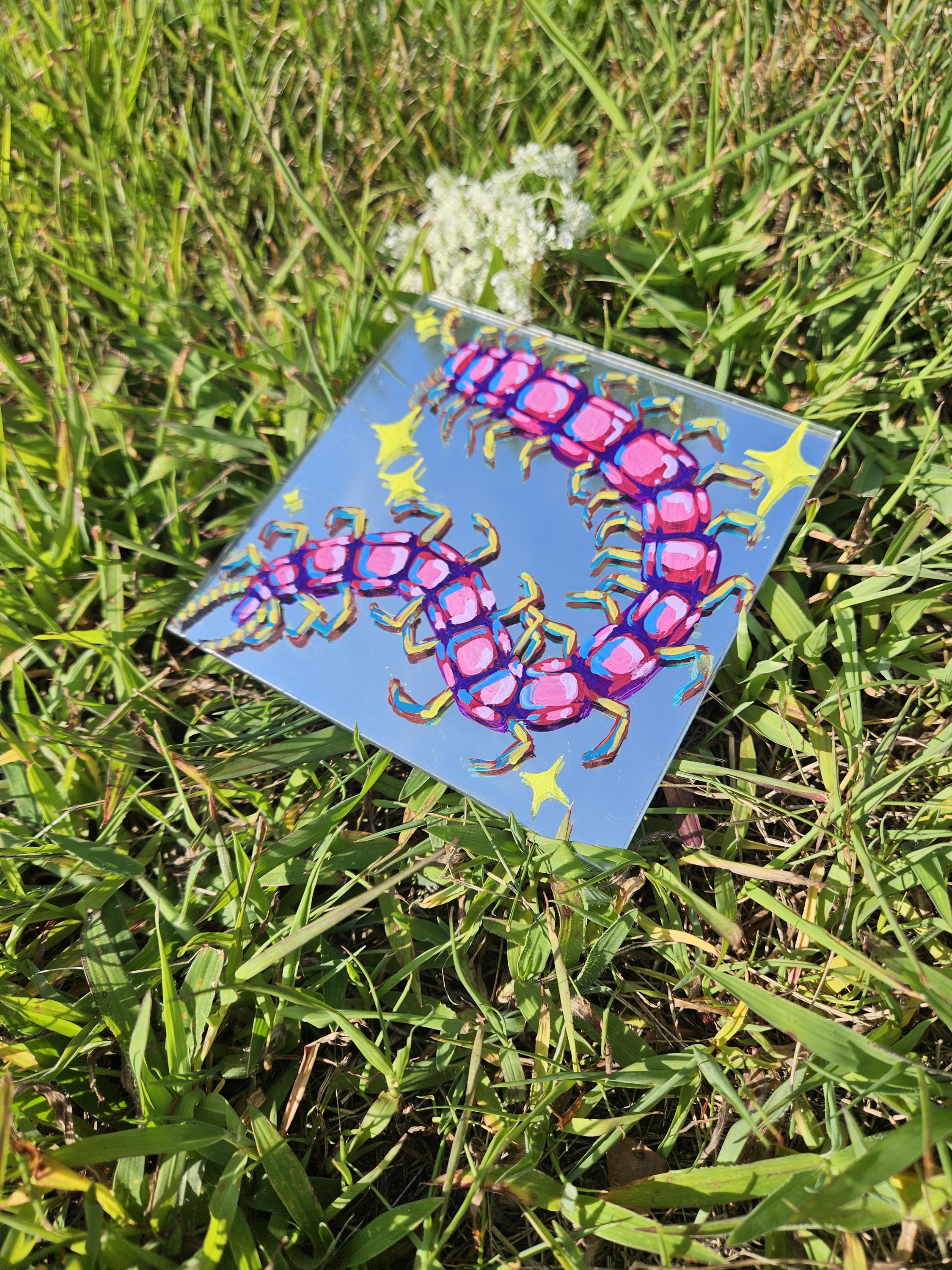 Mirror Painting: Centipede