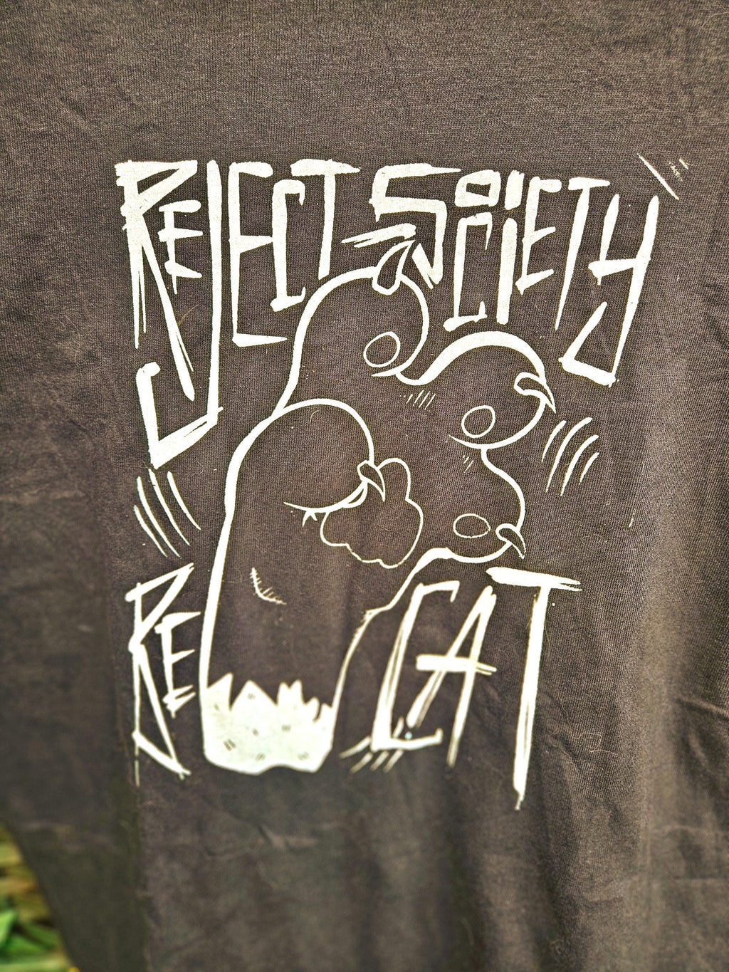 Punk Kat T-Shirt Reject Society Be Cat