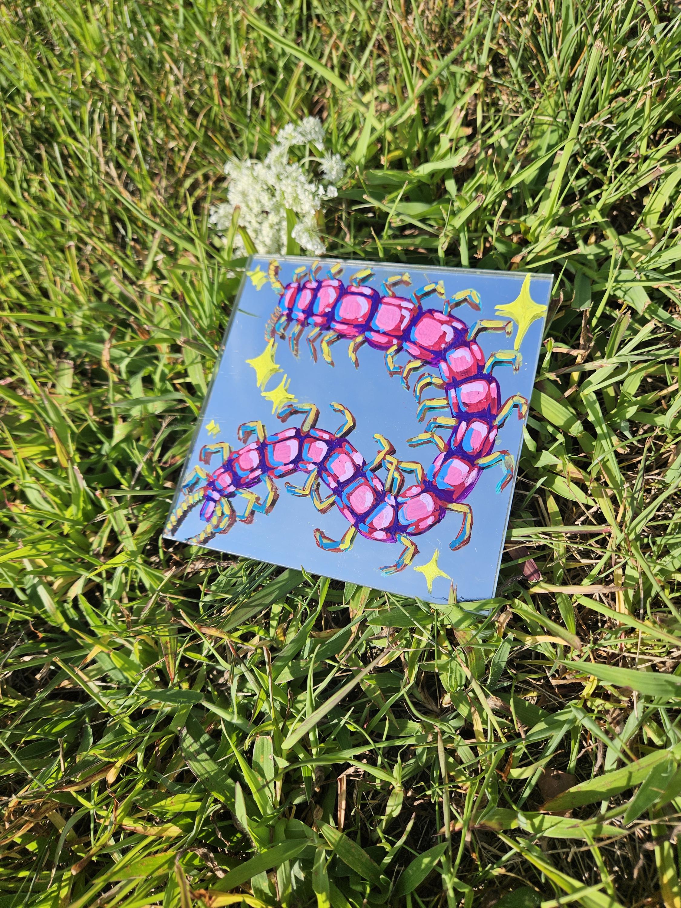 Mirror Painting: Centipede