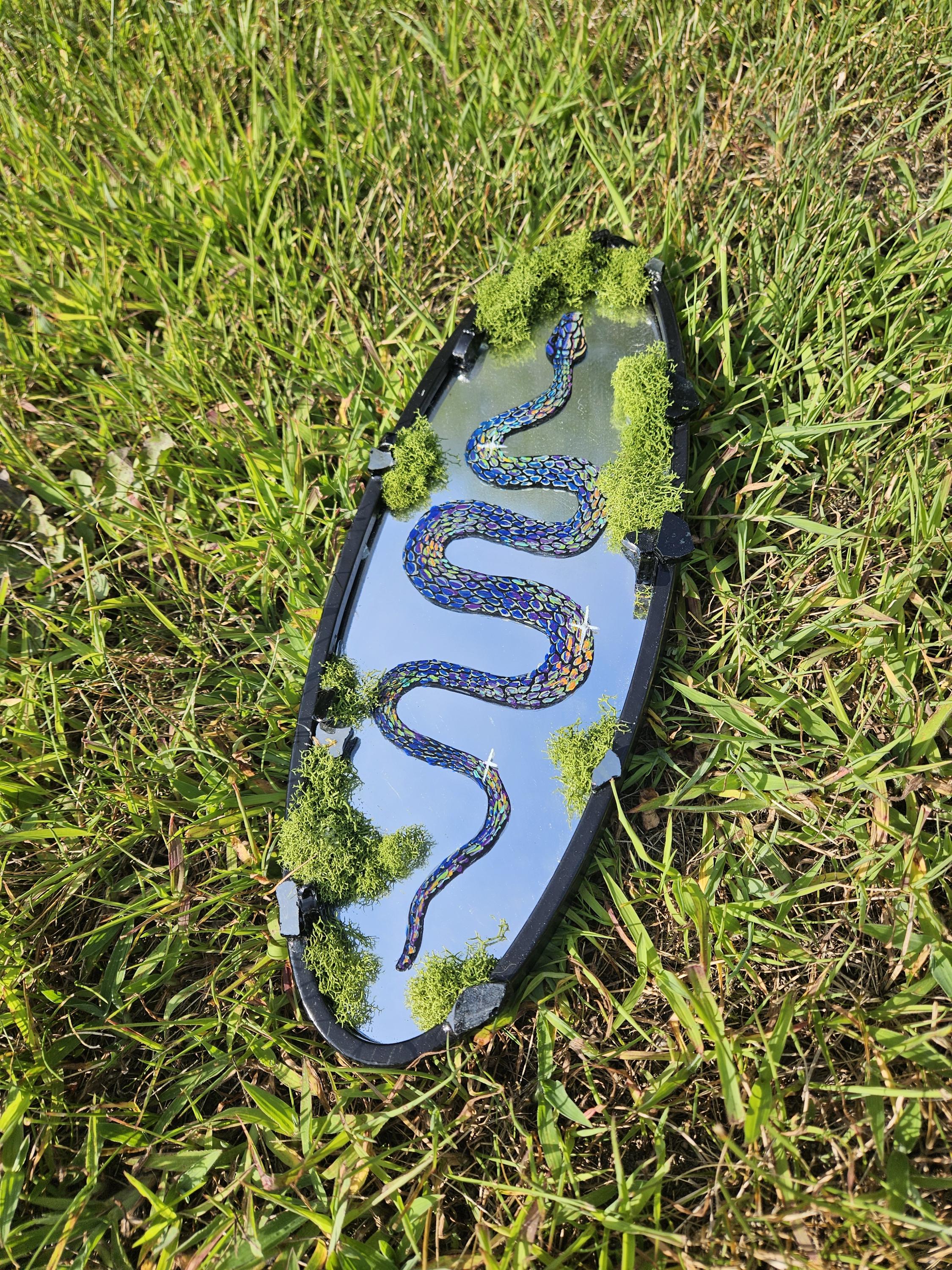 Mirror Painting: Inridecent Snake