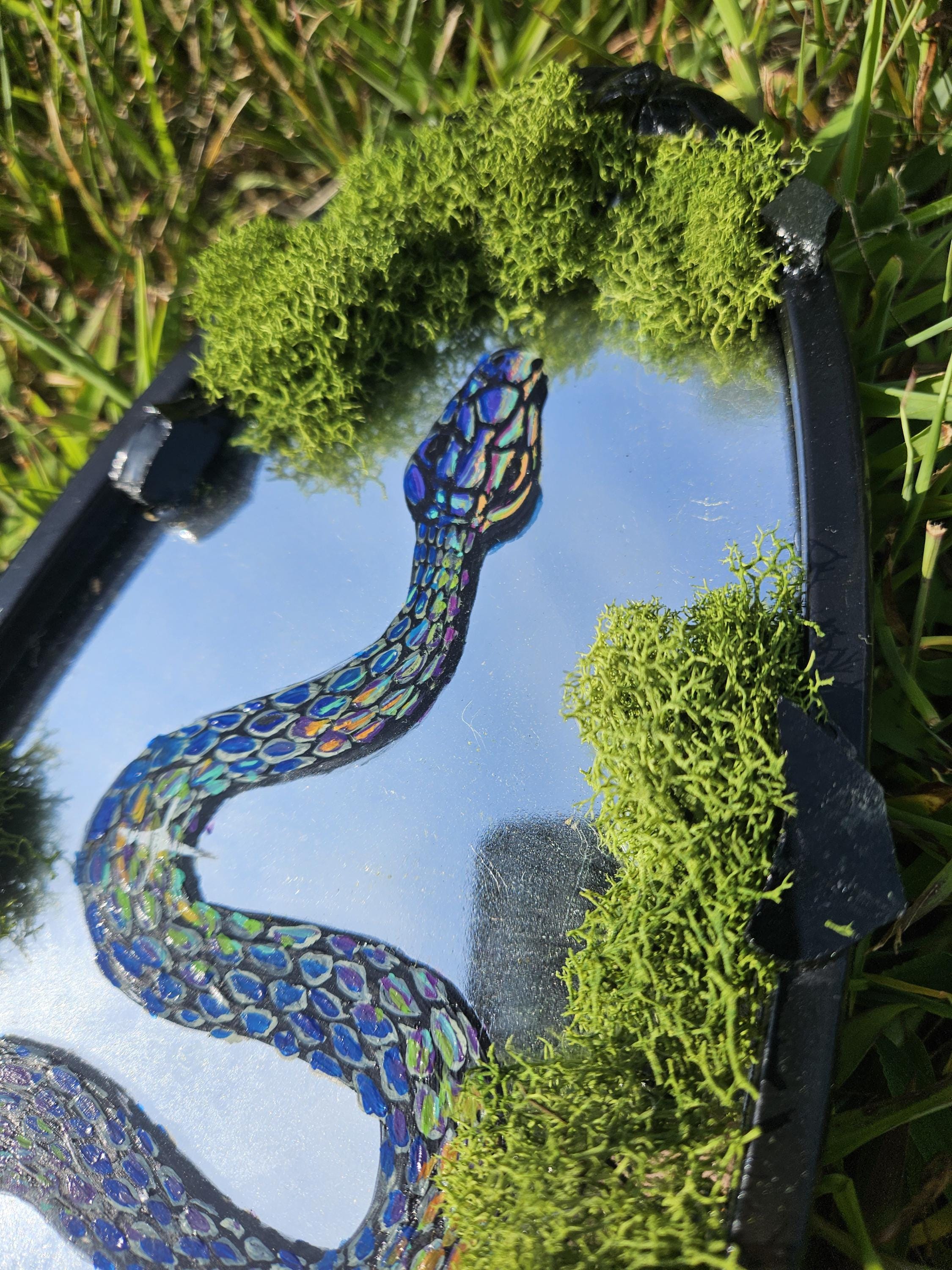 Mirror Painting: Inridecent Snake