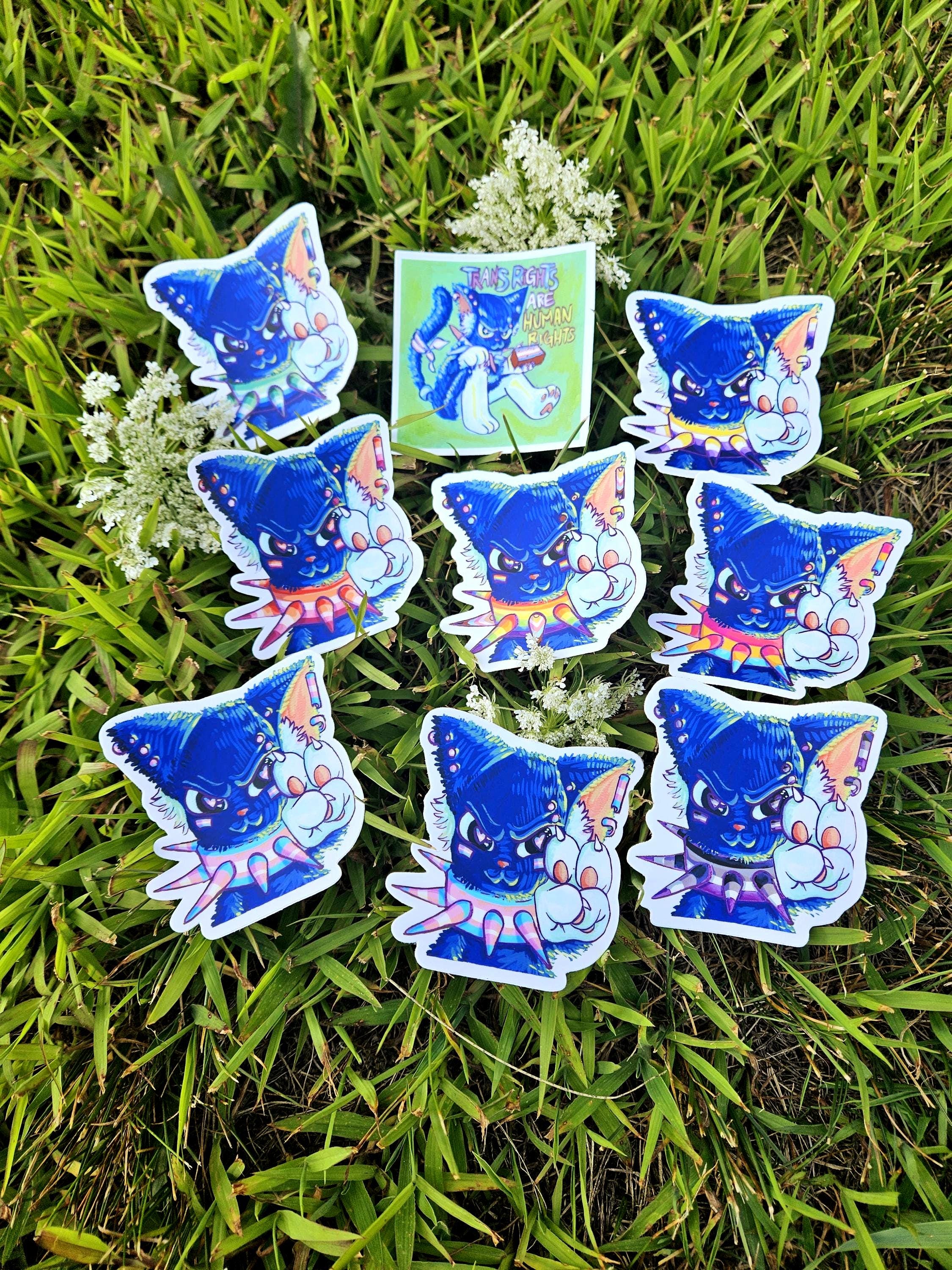 Punk Kat Pride Stickers