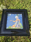 Mirror Painting: Dandelion Seed Fae