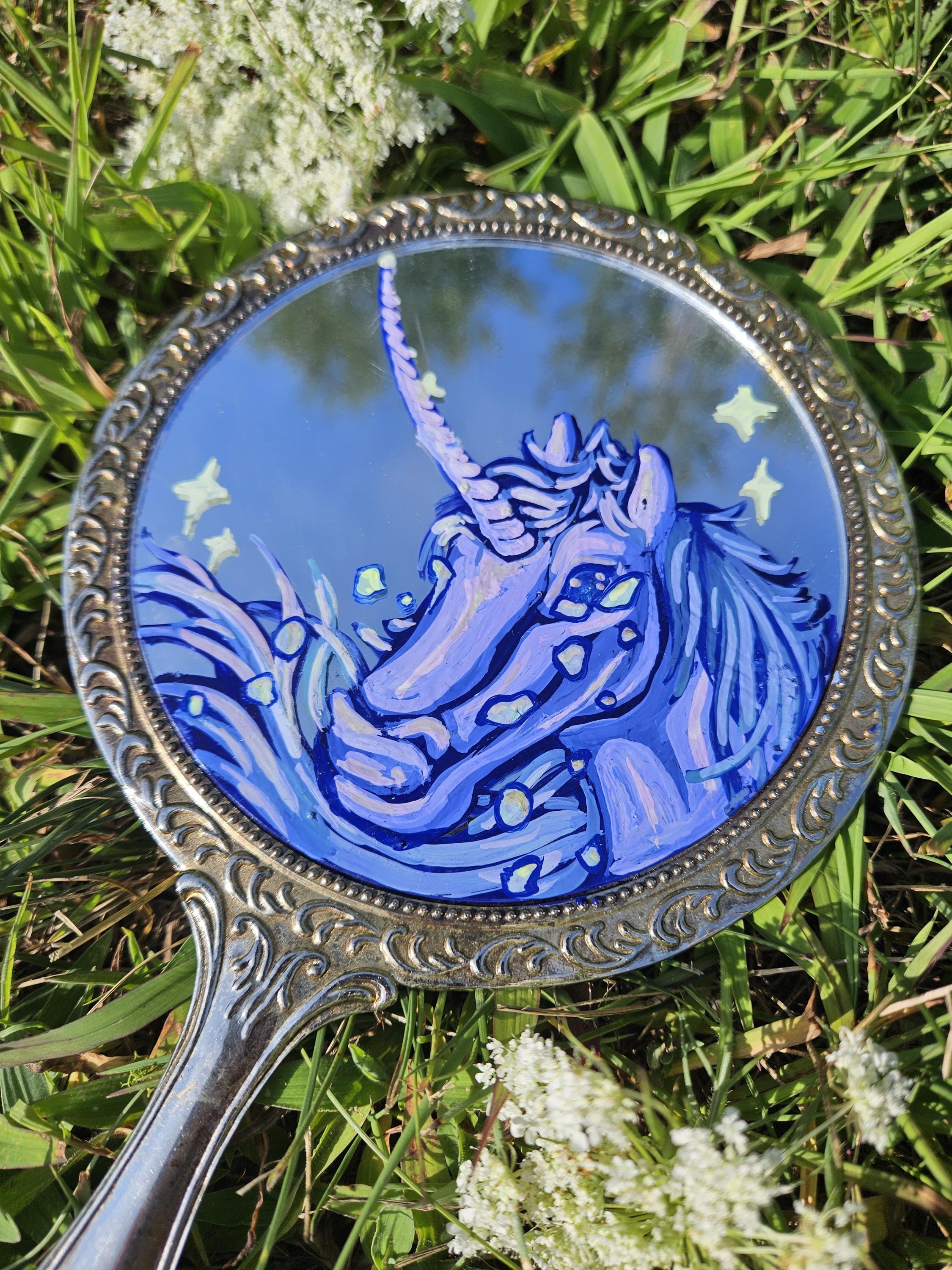 Mirror Painting: Crying Unicorn