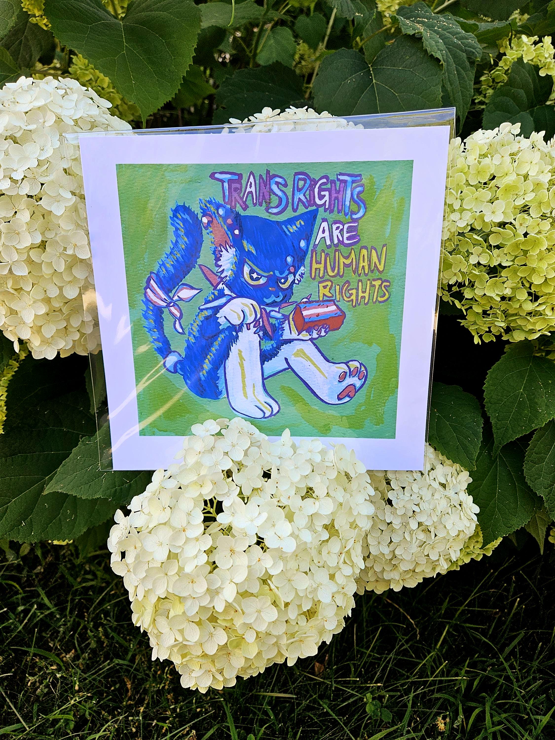 Punk Kat Trans Rights are Human Rights Print