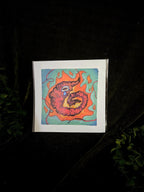 Panic Worm on Fire Print