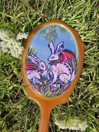 Mirror Painting: Vampire Bunnies