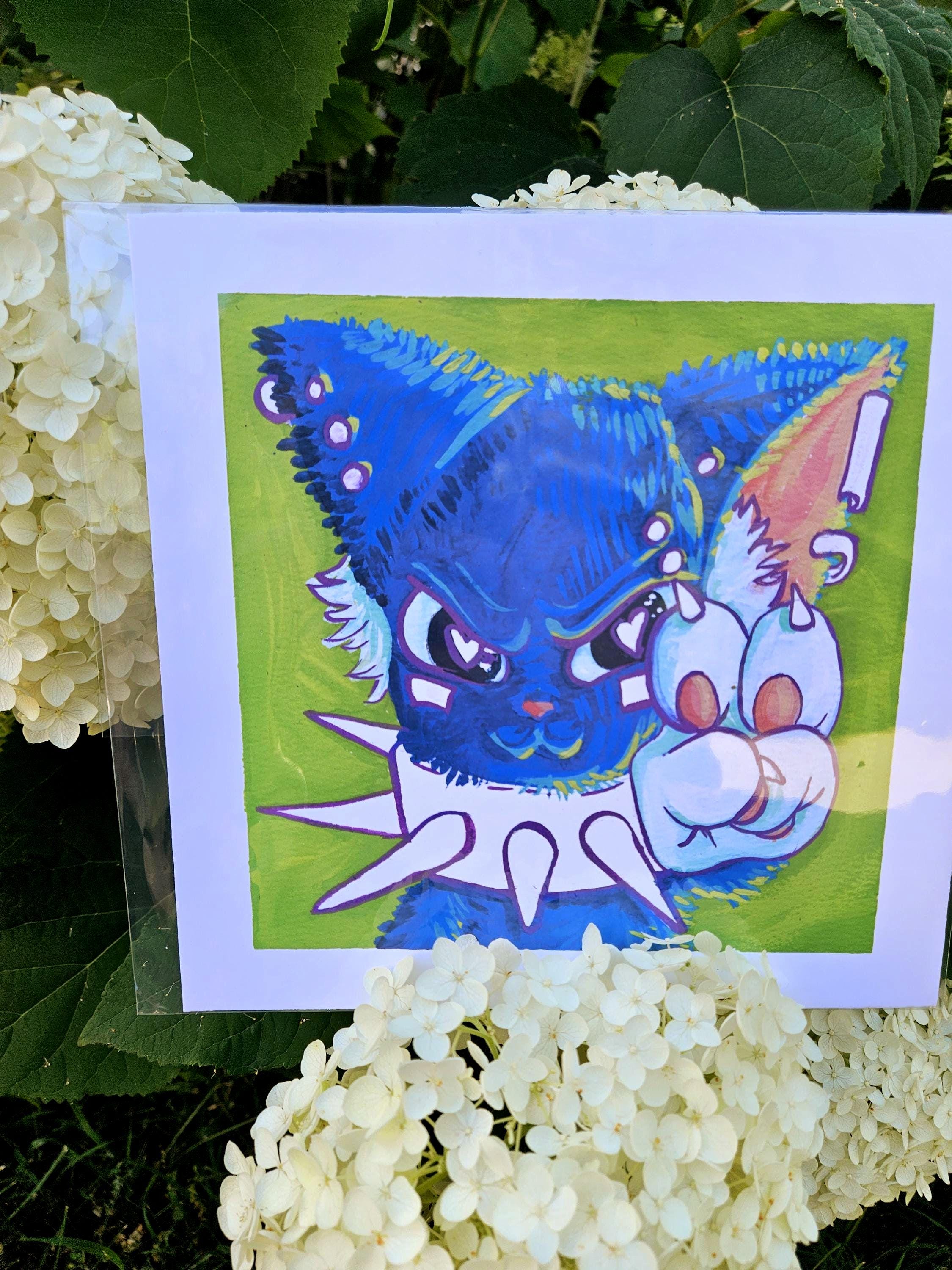 Punk Kat Pride Kat Color your own Flag Print