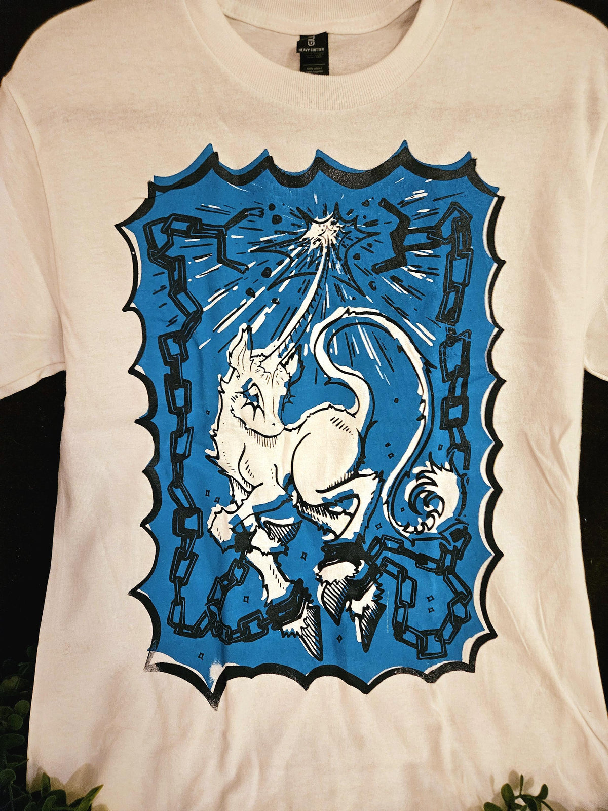 Chained Unicorn Screen Printed Shirt