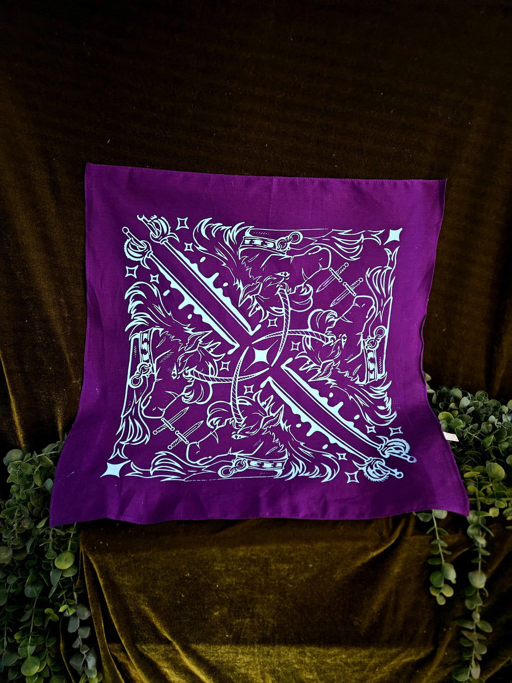 Chained Unicorn Screen Printed Bandana