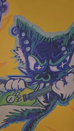 Punk Kat Critters Club Tapestry