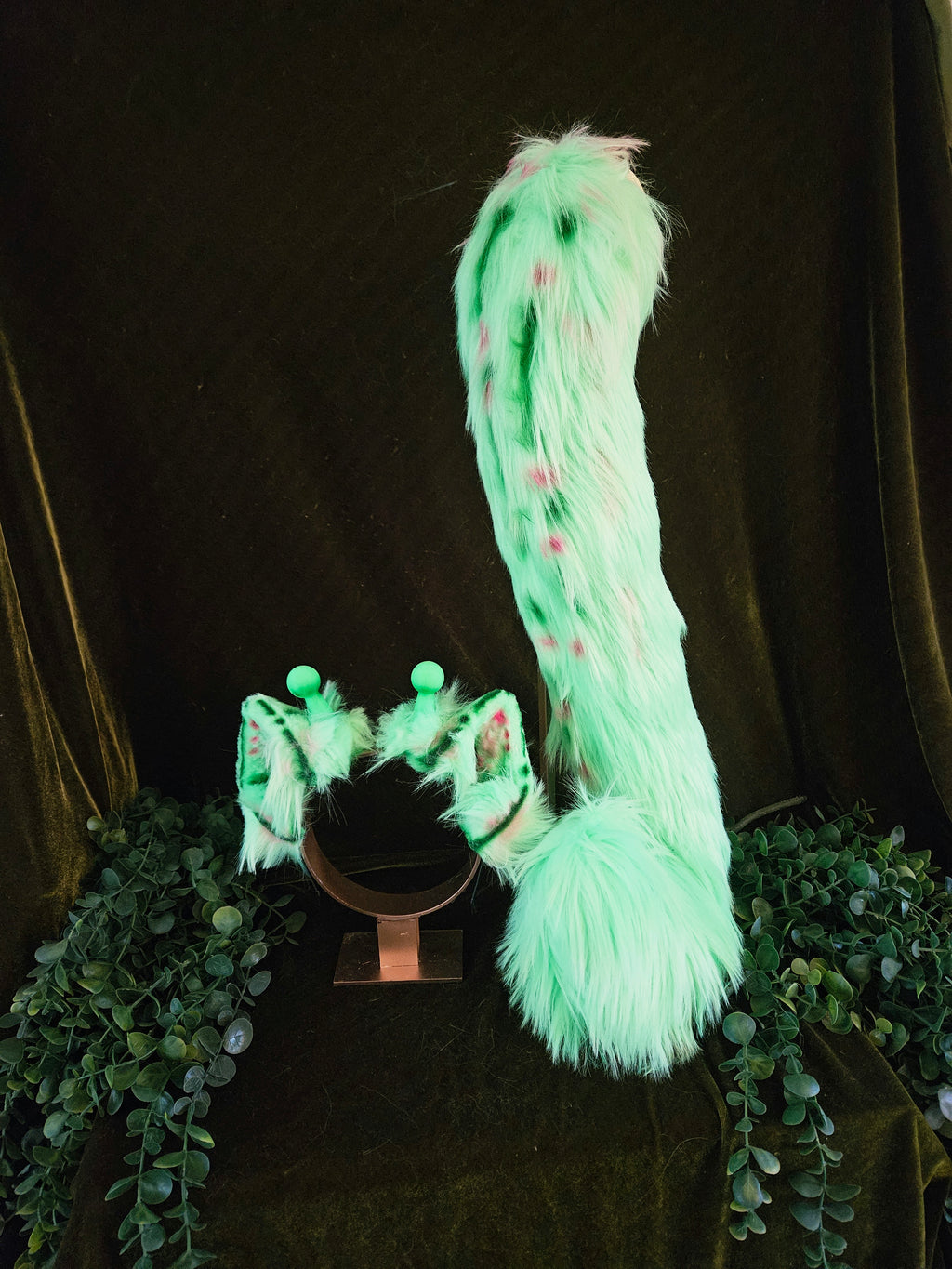 Alien Cat Kemonomini Set (Ears & Tail)
