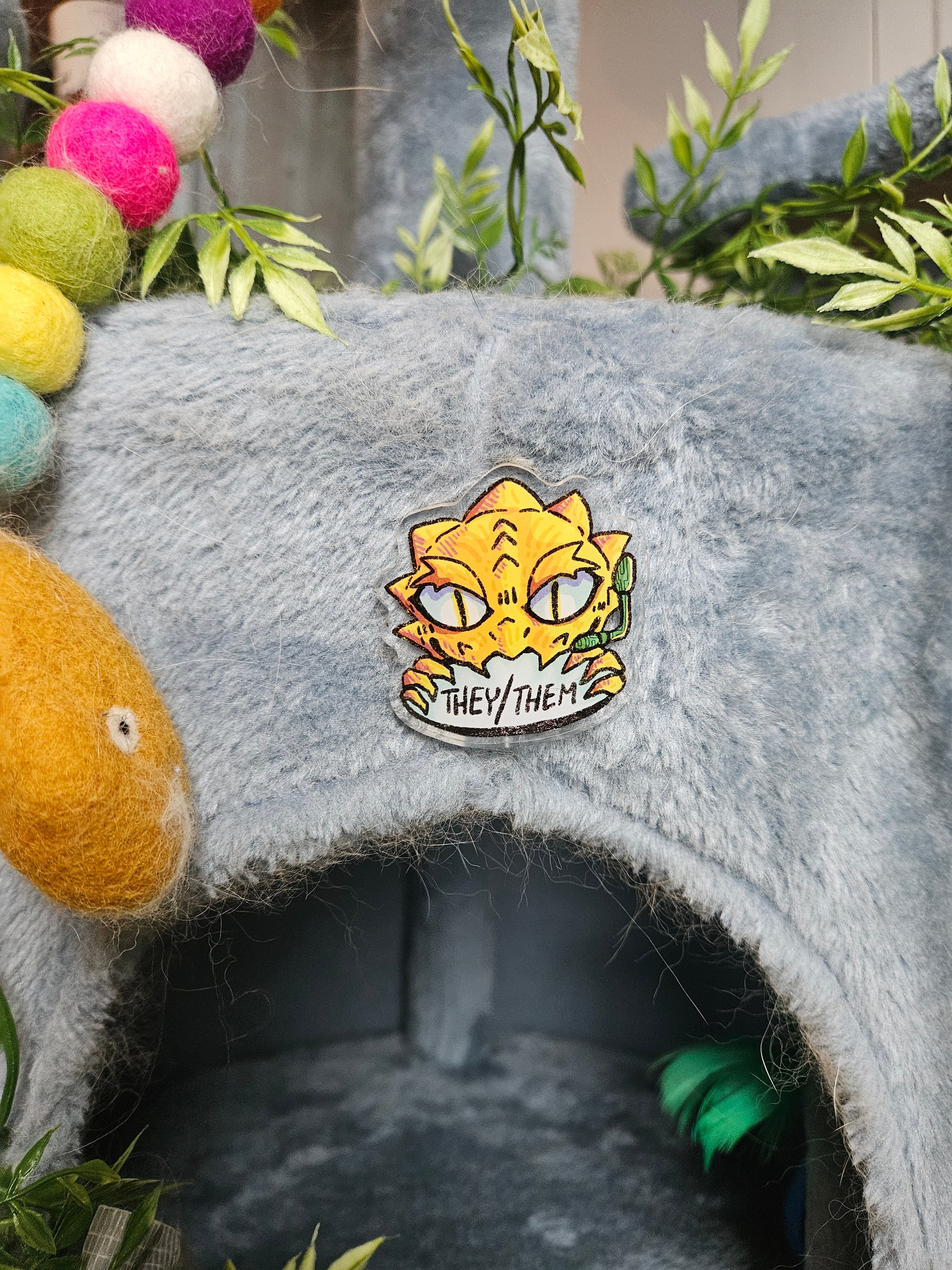 PUNK KAT Pronoun Pins