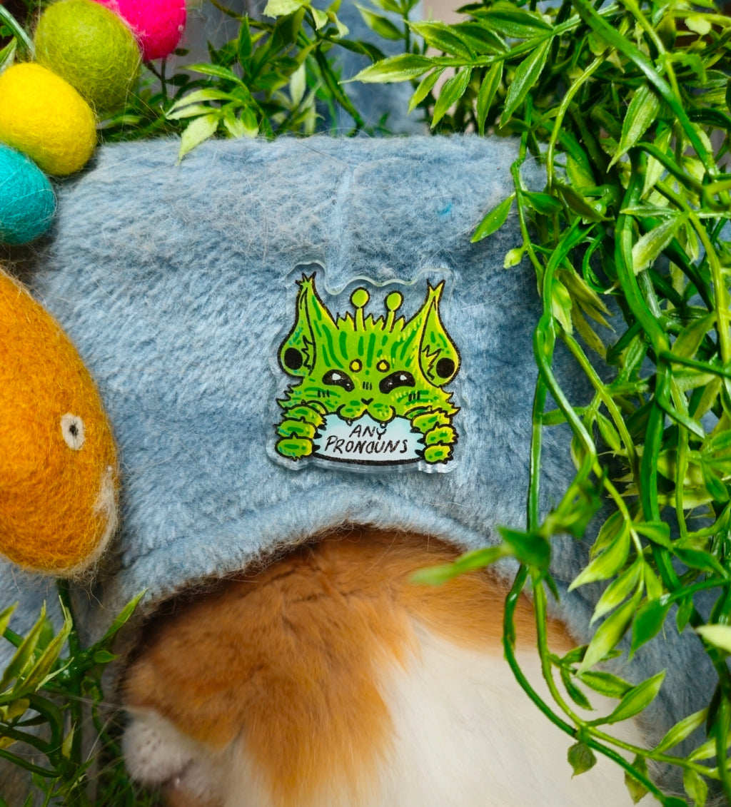PUNK KAT Pronoun Pins